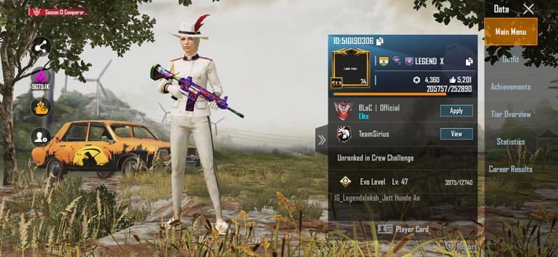 Legend X S Pubg Mobile Id Stats K D Ratio And More