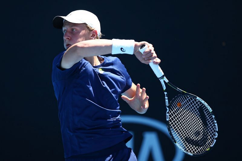 Emil Ruusuvuori won his first Grand Slam match in the first round.