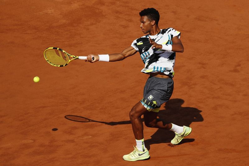 Felix Auger-Aliassime at the Internazionali BNL D'Italia 2020