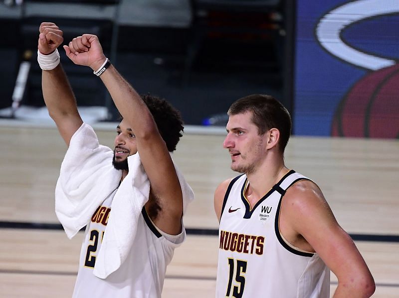 Jamal Murray and Nikola Jokic