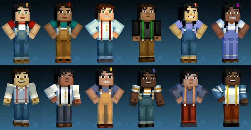 Imagen de Jesse y sus amigos en Minecraft: Story Mode