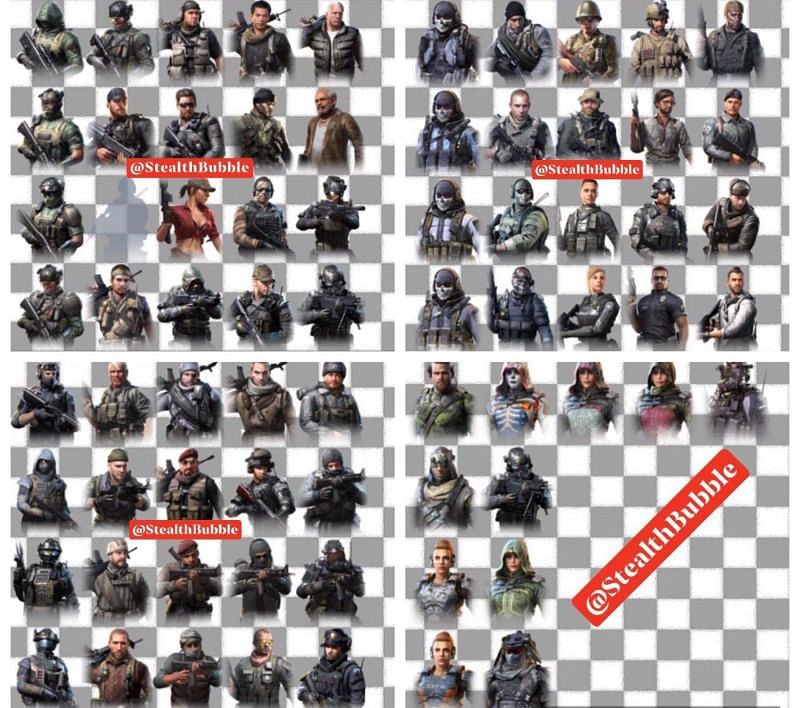 Characters in COD (Image Credits: Tactics For Winners)