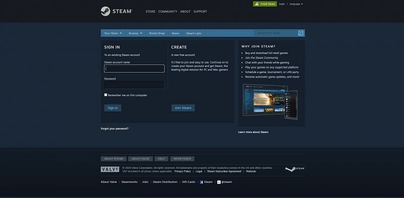 Create an Account on Steam