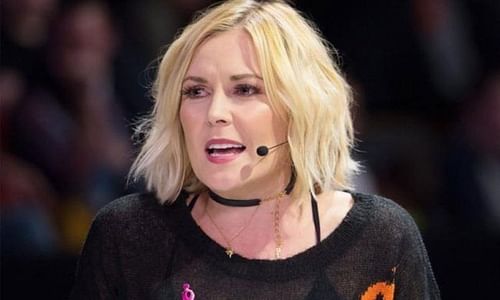 Renee Young looked quite thrilled to see FTR winning the Tag Team titles