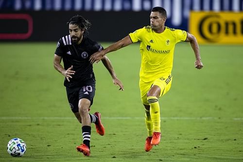 Daniel Rios (right) has been in good form for Nashville SC