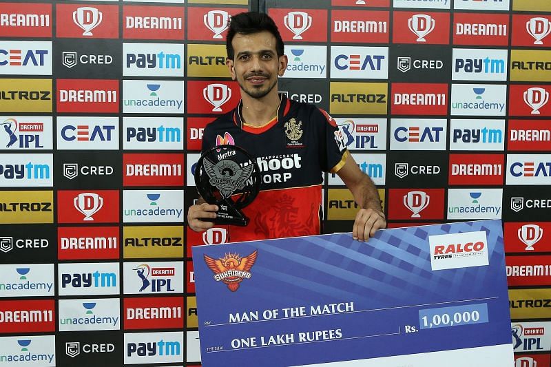 Yuzvendra Chahal was the Man of the Match against SRH [PC: iplt20.com]