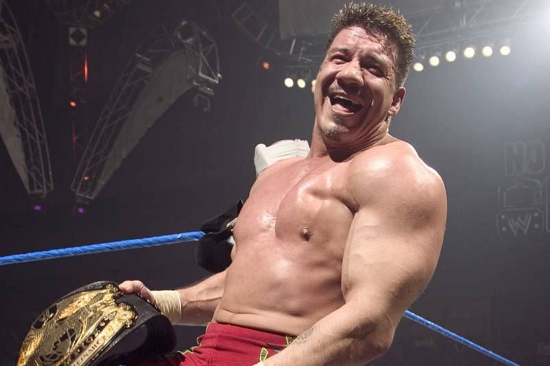 Eddie Guerrero wins his first and only WWE title by defeating Brock Lesnar at No Way Out