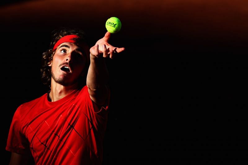 Stefanos Tsitsipas at the Internazionali BNL d'Italia 2018