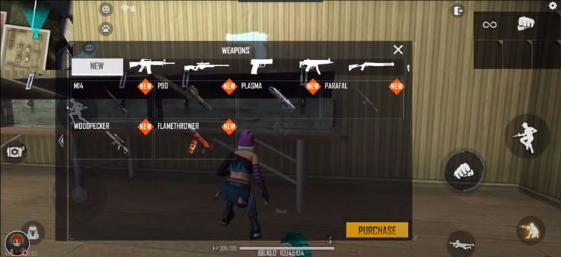 New weapons on the Spawn Island