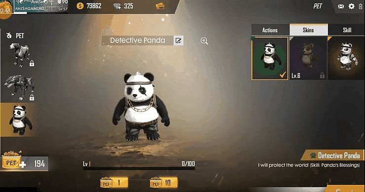 Detective Panda in Free Fire (Image credits: GuruGamer)