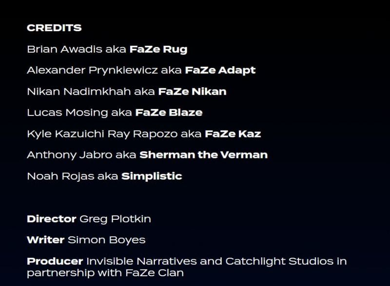 FaZe Clan Horror Movie 'Crimson' starring FaZe Rug to arrive on Inviz.tv this October