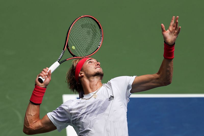 Alexander Zverev hit 10 double faults in his second round match