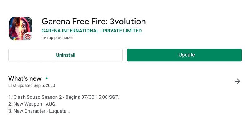 Garena Free Fire का नया अपडेट आ गया है 