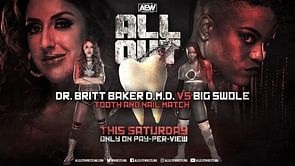 Britt Baker vs Big Swole moved to AEW All Out main card