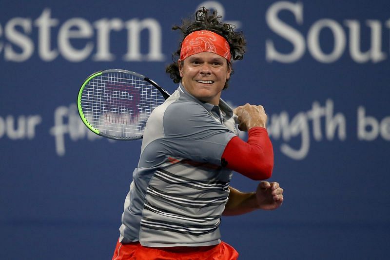 Milos Raonic at the Western & Southern Open 2020