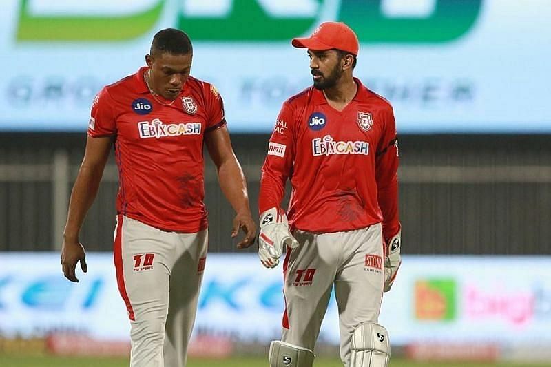 Sheldon Cottrell has not had the best of times for Kings XI Punjab