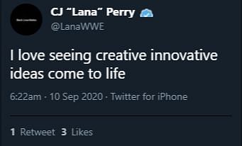 The second deleted tweet from Lana.