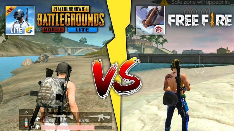 free fire and pubg video