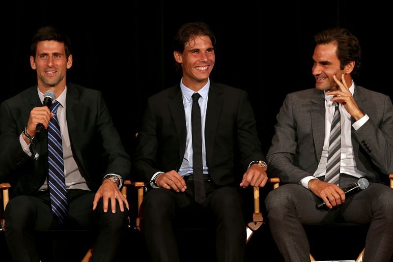 Novak Djokovic, Rafael Nadal &amp; Roger Federer