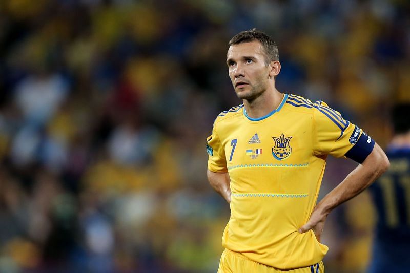 Andriy Shevchenko in Ukraine colours