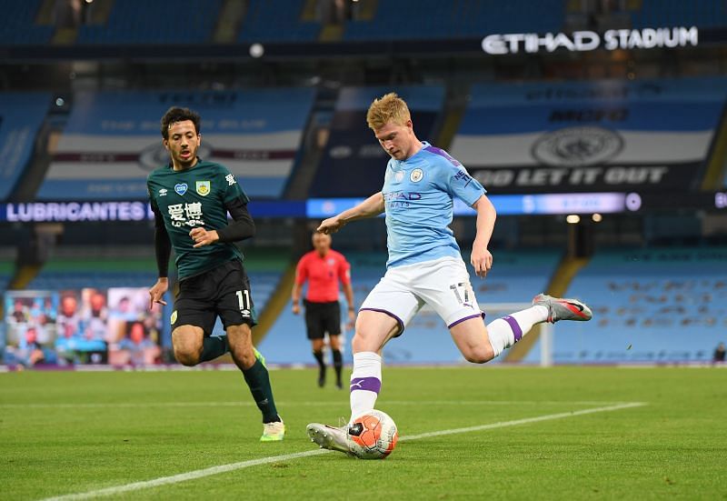 Manchester City face Burnley FC in the last 16 of the EFL Cup on Wednesday night.