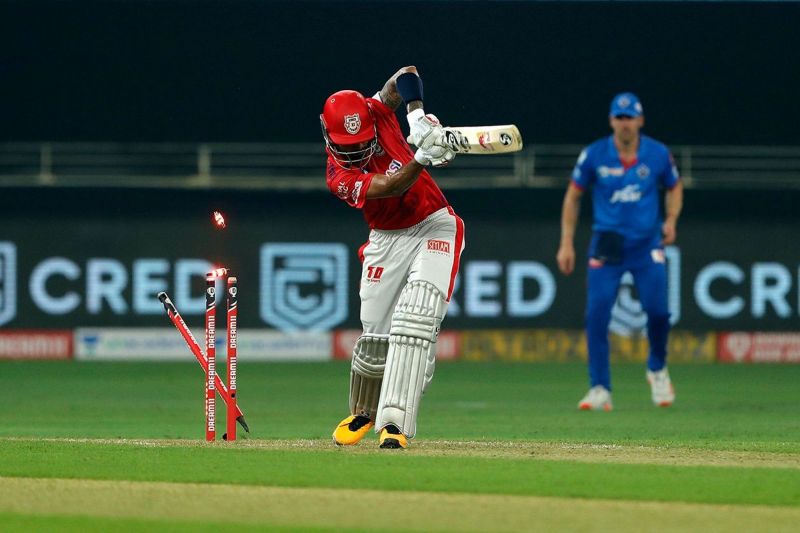 KL Rahul was castled by Mohit Sharma [PC: iplt20.com]