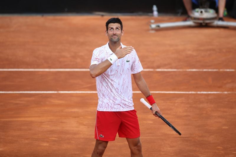 Novak Djokovic at Rome Masters 2020