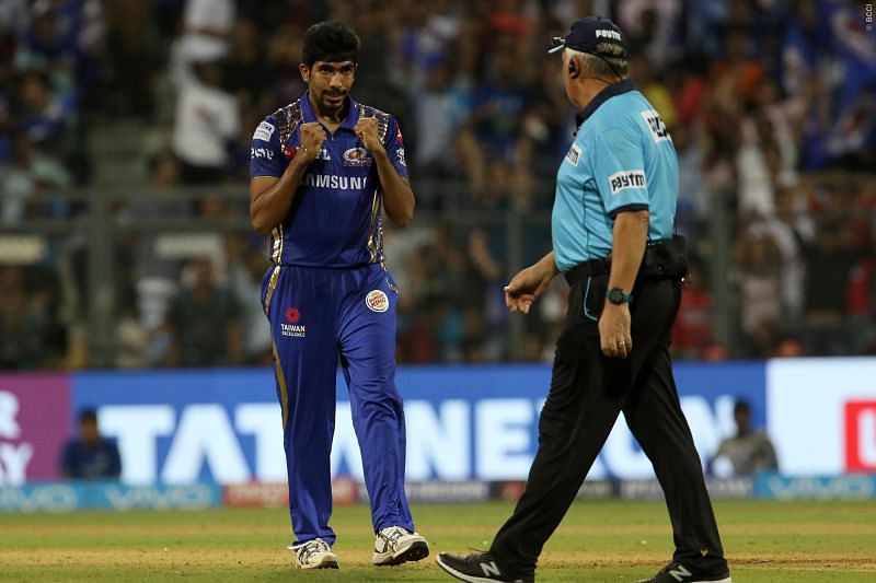 Bumrah was adjudged man of the match for his 3/18 (picture courtesy: BCCI/iplt20.com)