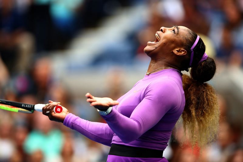Serena Williams tried to mix up her shots in her first round match