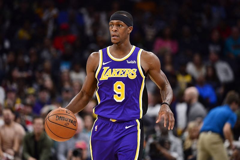 Rajon Rondo in action for the LA Lakers