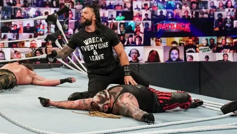 Roman Reigns defeated The Fiend and Braun Strowman at WWE Payback to become the new WWE Universal Champion