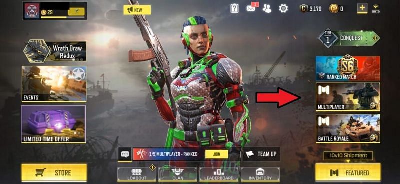 Click the multiplayer icon