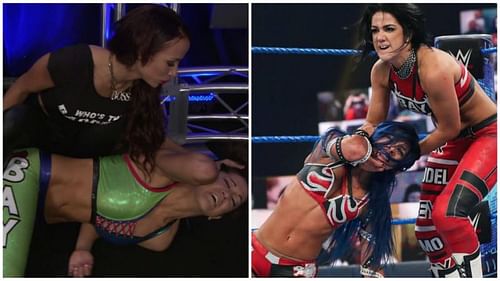 Sasha Banks vs. Bayley. Then and Now.