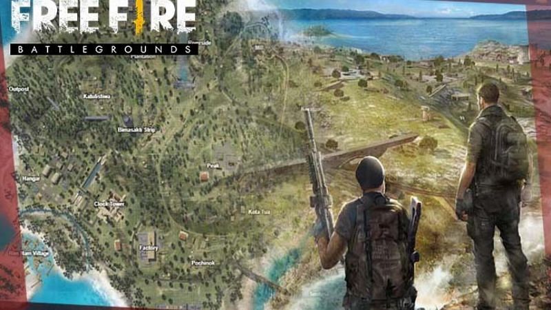 A map in Free Fire (Image Credits: APKPure.com)