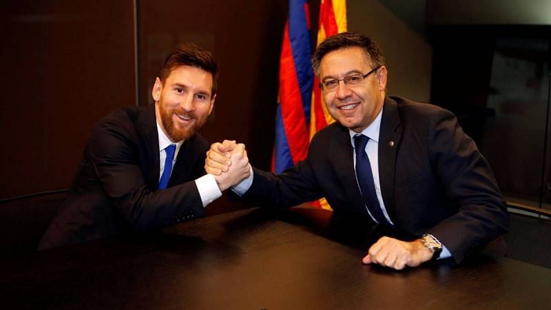 Messi and Bartomeu: A relationship that turned sour. Image: AS English - Diario AS.