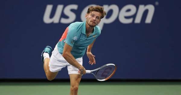 David Goffin plays Lloyd Harris in the second-round of the 2020 US Open.