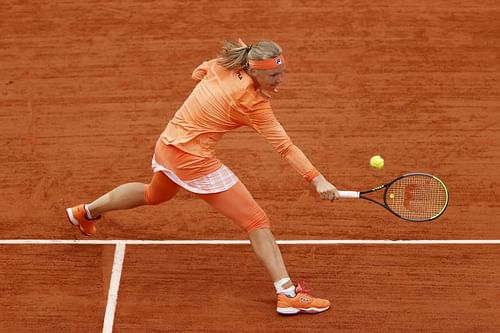  Kiki Bertens during her first round match at the French Open in Paris