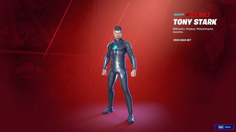 The Tony Stark skin (Image Credit: Epic Games)