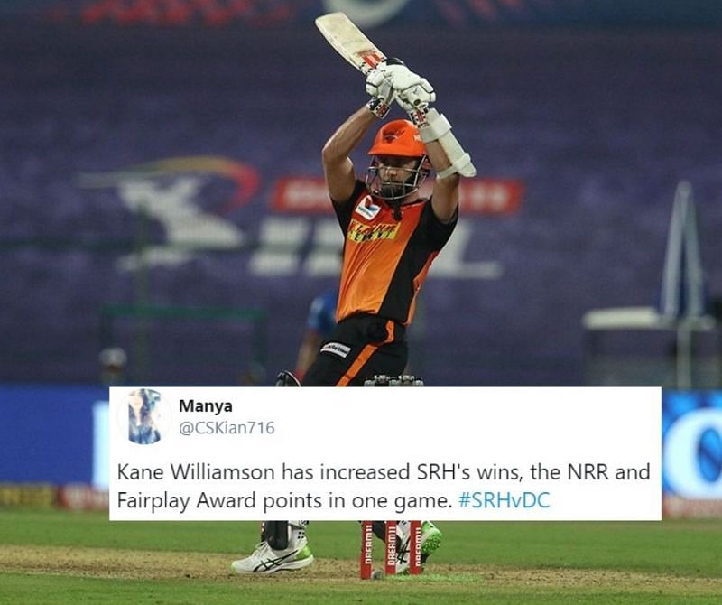 Kane Williamson&#039;s knock helped SRH pick up an important win.