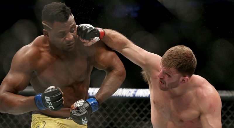 The first meeting between Francis Ngannou and Stipe Miocic was a grueling five-round affair that was won by the latter