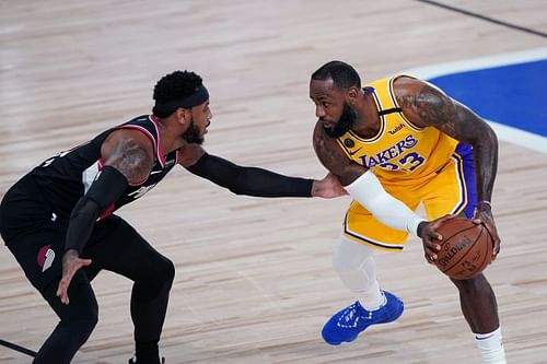 LeBron James and Carmelo Anthony faced off in the first round of the NBA 20-21 playoffs