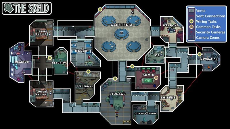 Among Us: Map Differences - The Skeld, MIRA HQ, Polus