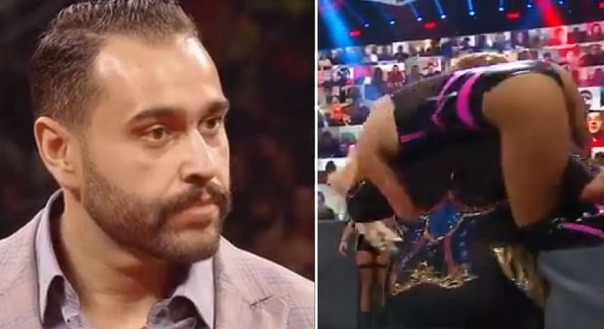 Miro reacts to Nia Jax putting Lana through a table on RAW