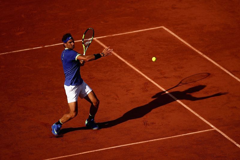 Rafael Nadal at the 2017 French Open.