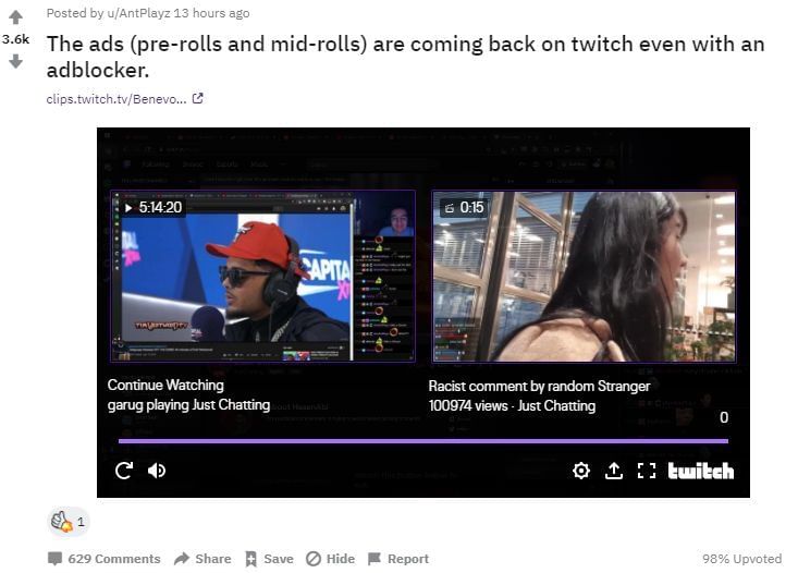 Image Credits: r/LivestreamFail, Reddit