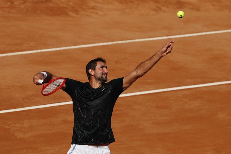 Marin Cilic at the Rome Masters 2020