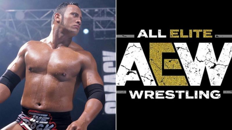 the rock aew wrestling