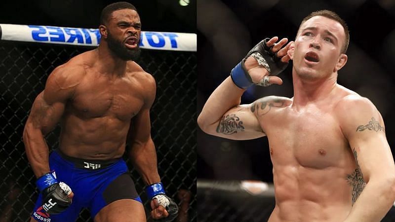 Tyron Woodley and Colby Covington square of at UFC Vegas 11