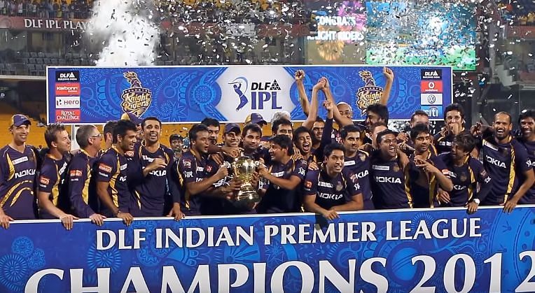 KKR&#039;s first IPL triumph at the Chepauk in 2012. Image Credits: Indian Premier League