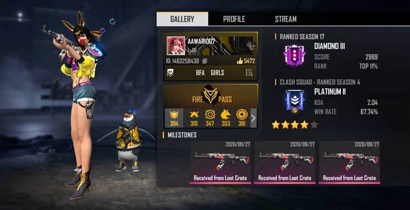 Black Queen Army&#039;s Free Fire ID, stats, K/D ratio, and more